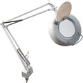 Mg Electronics 3-Diopter Fluorescent Magnifier Lamp w/ AC Receptacle, White LUX520W.